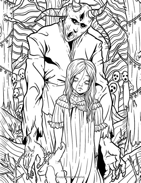 horror coloring pages